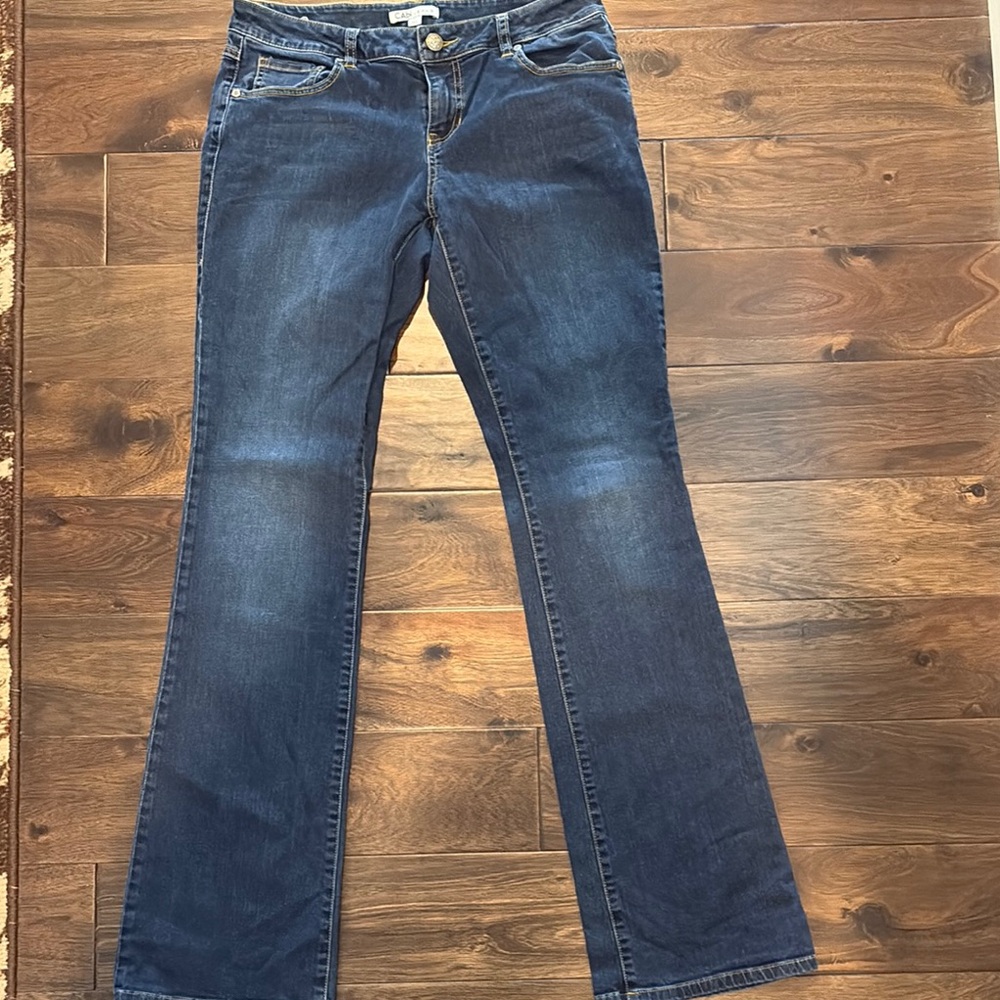 CAbi Blue Flare Wide Leg Jeans
